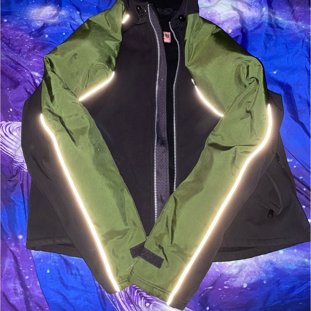 Thick Corazzo Jacket with shoulder and elbow pads for protection